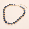 Crystal Elegance Tennis Necklace, Blue