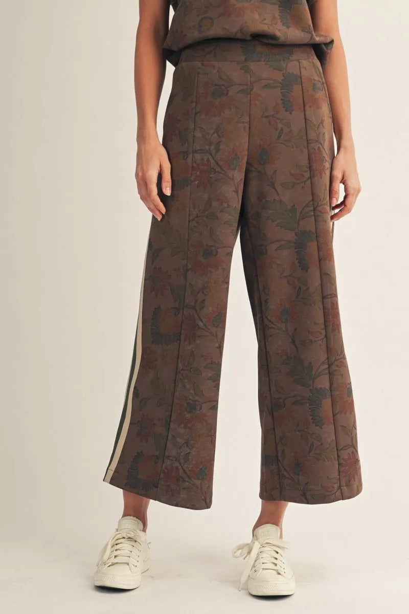 Mocha Meadow Floral Pants