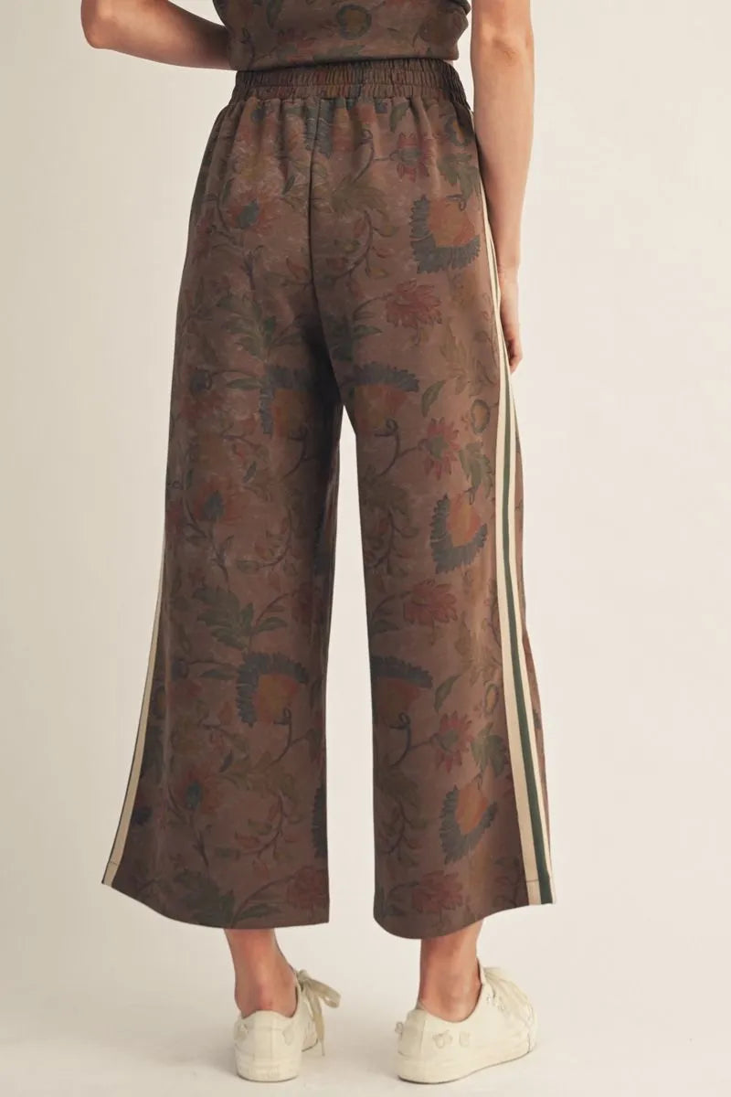 Mocha Meadow Floral Pants