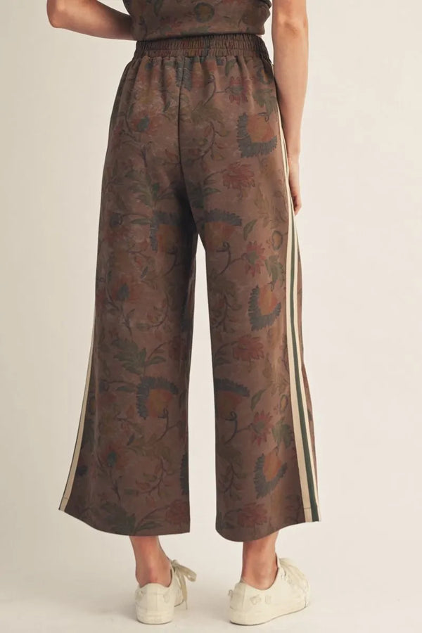 Mocha Meadow Floral Pants