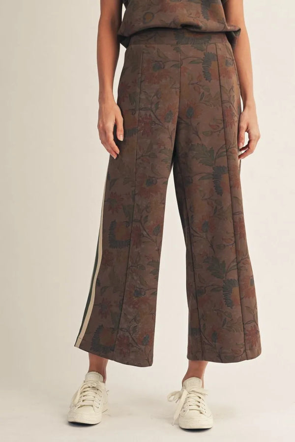 Mocha Meadow Floral Pants