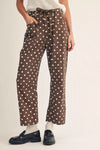 Toffee Dot Drawstring Pants