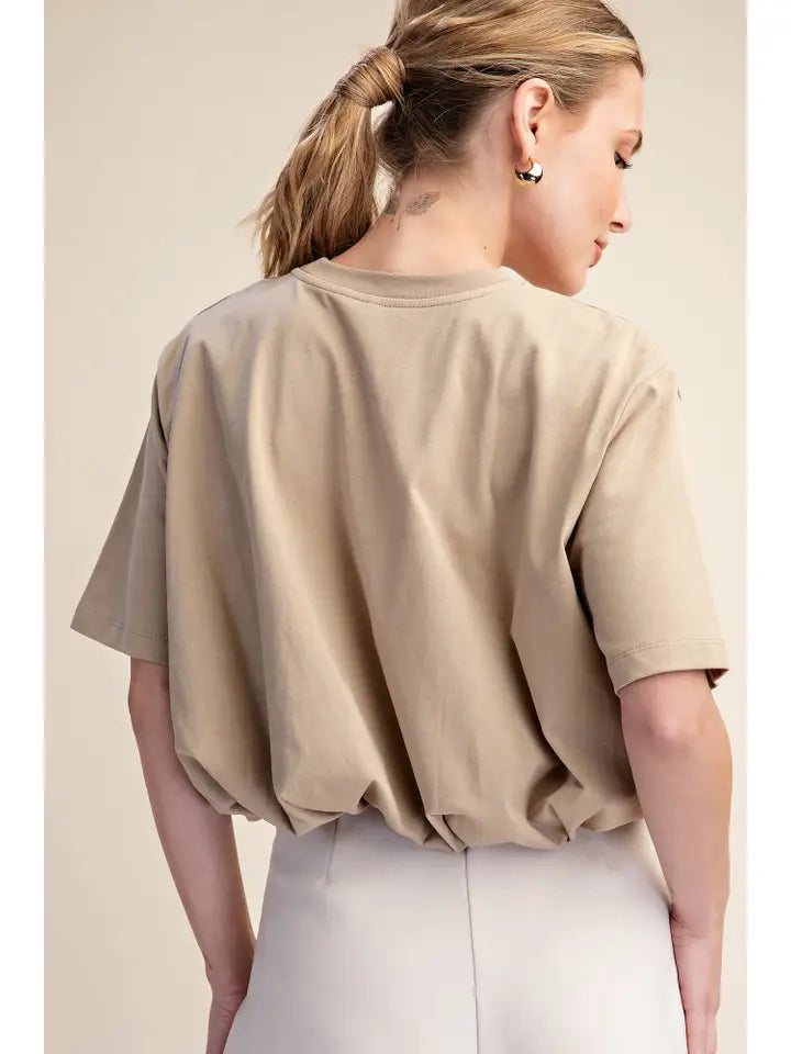 Bubble Up Cropped Tee