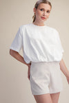 Bubble Up Cropped Tee
