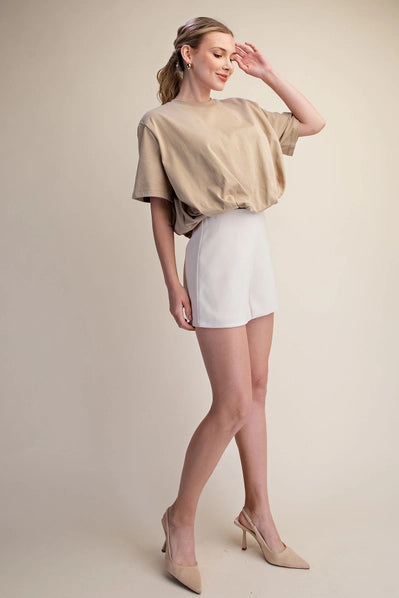Bubble Up Cropped Tee
