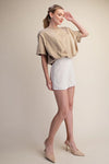 Bubble Up Cropped Tee