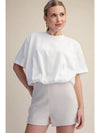 Bubble Up Cropped Tee