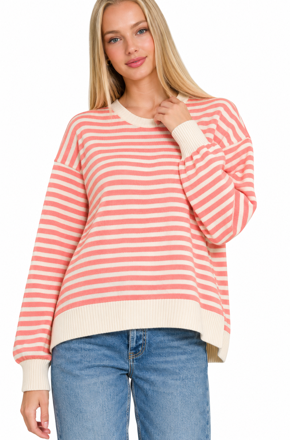 Easygoing Stripe Sweatshirt