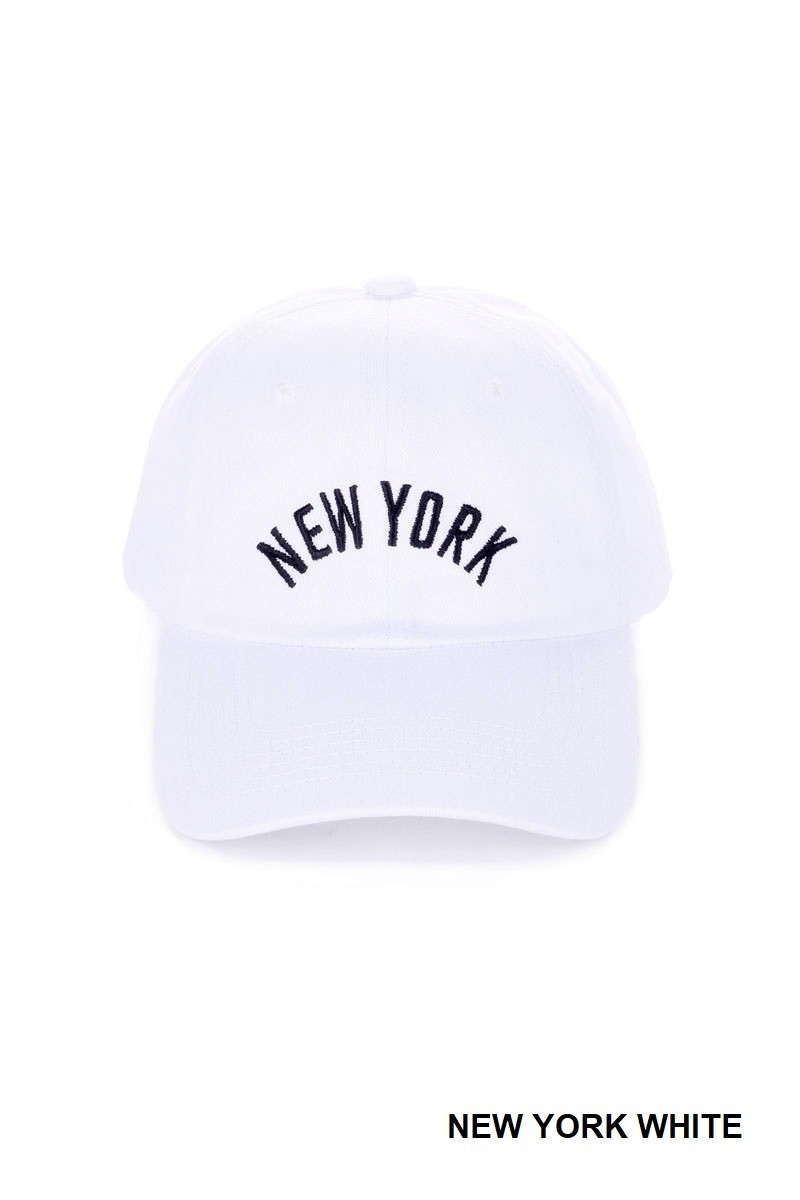 New York Embroidered Baseball Cap