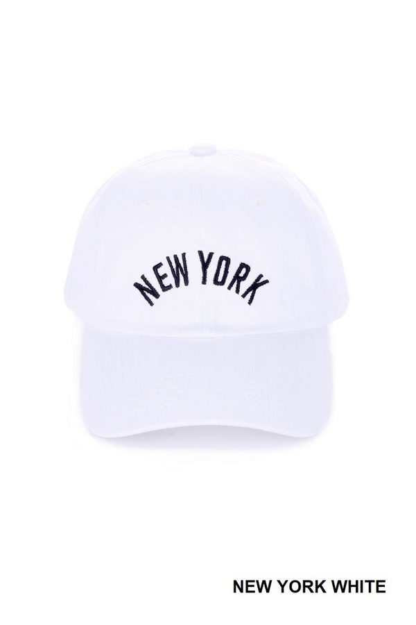 New York Embroidered Baseball Cap