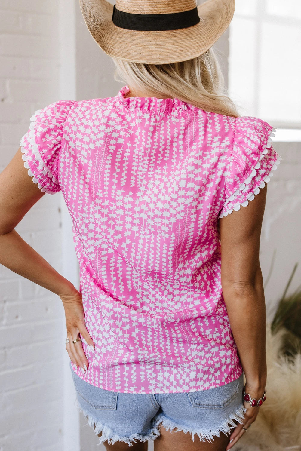 Ric-Rac Flutter Blouse