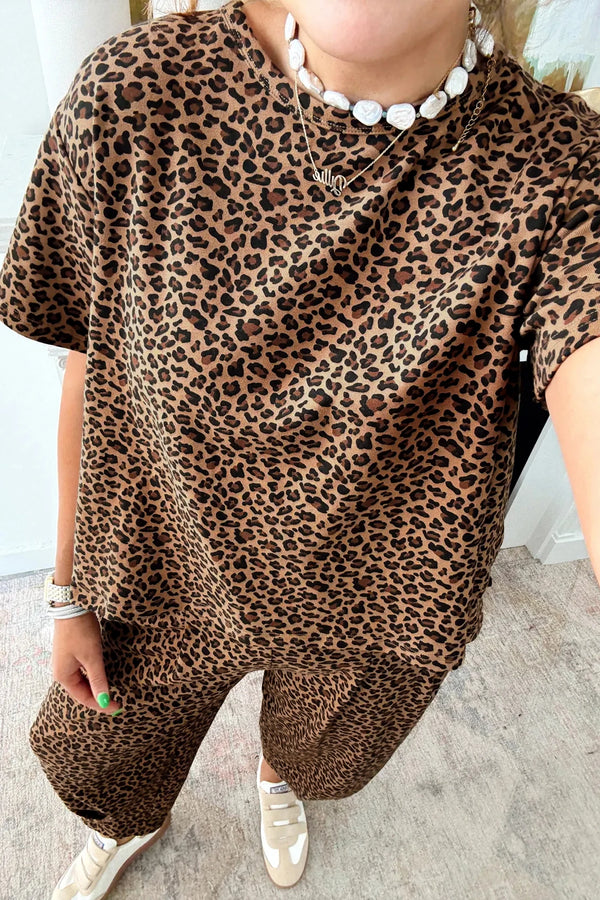 Untamed Leopard Pant Set