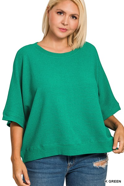 Comfy Banded Tee, Curvy
