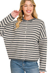 Stripe Me Cozy Cardigan, 2 Colors