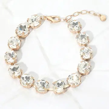 Crystal Elegance Tennis Bracelet, Clear