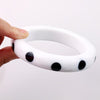 Spot On Bangle Bracelet, White