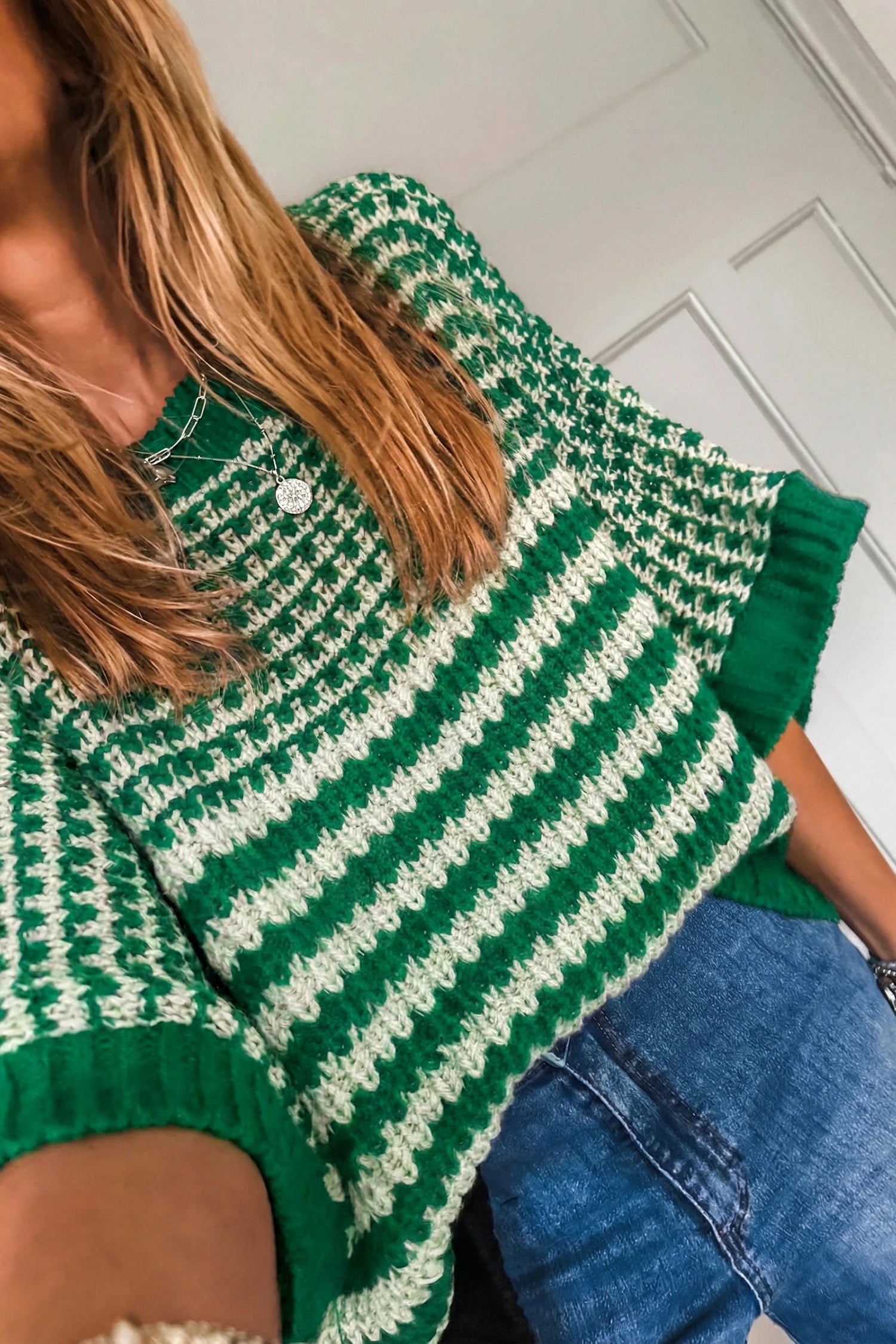 Going Green Striped Sweater
