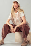 Wild Woven Horseshoe Sweater Vest Mocha