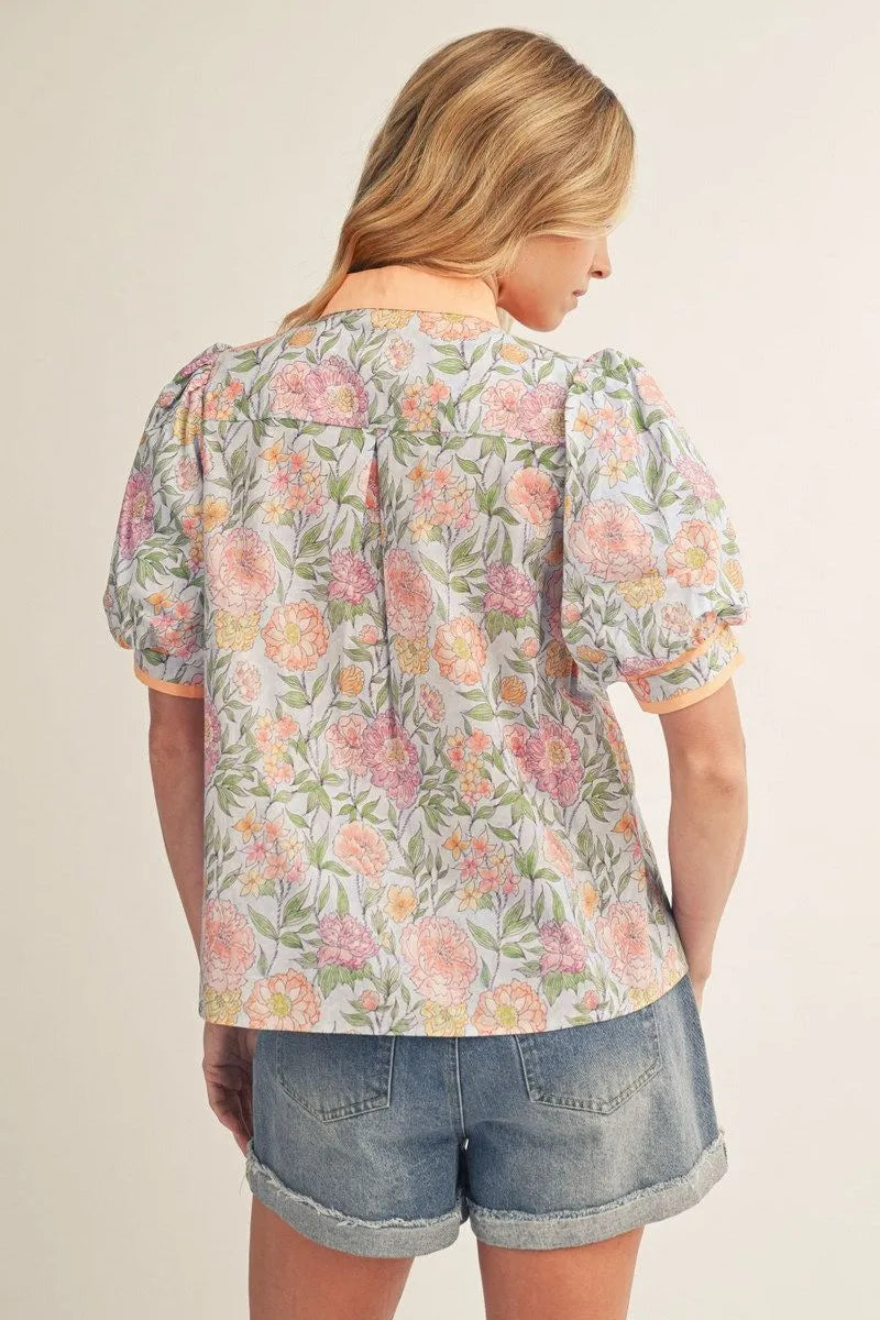 Garden Party Scallop Top