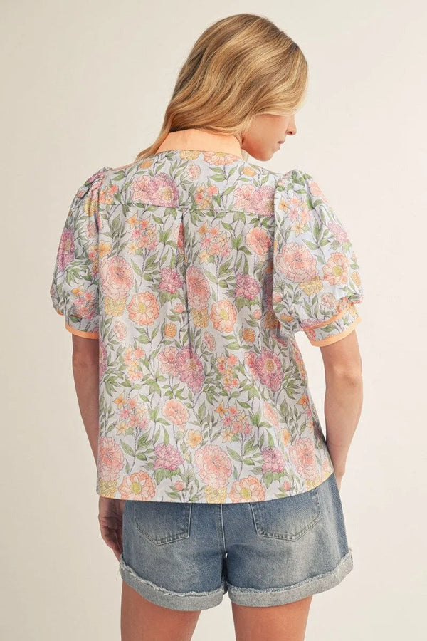 Garden Party Scallop Top