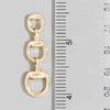 Horsebit Drop Earrings