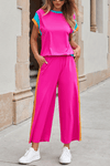Color Block Detail Two-piece Outfit