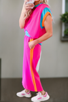 Color Block Detail Two-piece Outfit