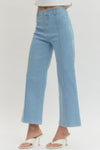 Tailored Ease Wide Leg Pants, Blue