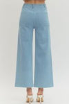 Tailored Ease Wide Leg Pants, Blue
