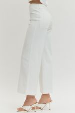 Tailored Ease Wide Leg Pants, White