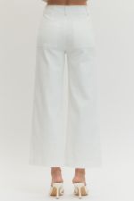 Tailored Ease Wide Leg Pants, White