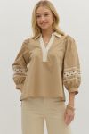 Entro Tan Top w Ric Rac Accent
