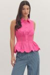 Smocked Silhouette Top