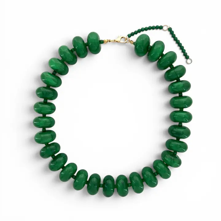 Oversized Candy Necklace, Evergreen