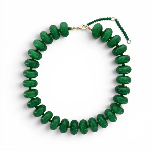 Oversized Candy Necklace, Evergreen