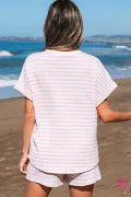 Blush Breeze Knit Lounge Set, Pink