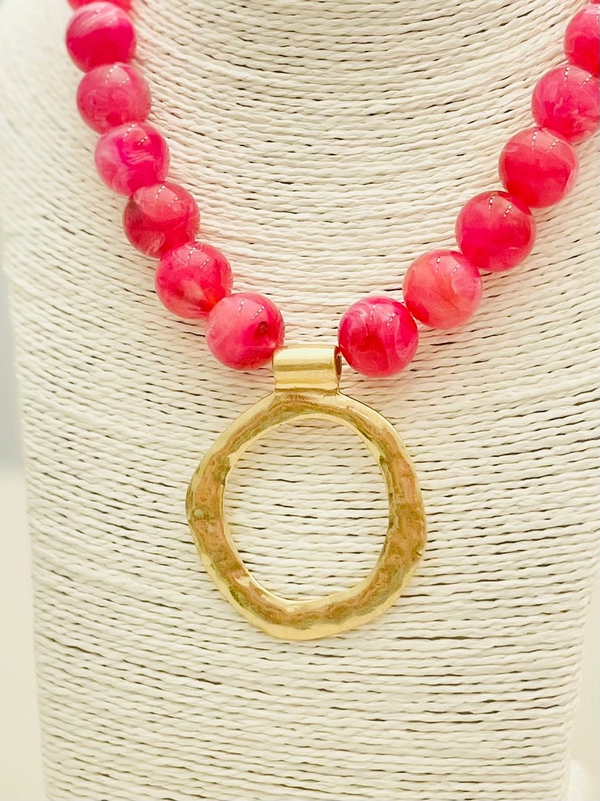 Big Ball Necklace W/Pendant