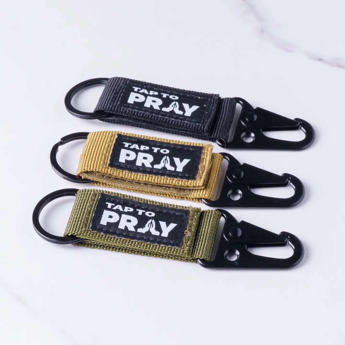 Tap To Pray® Tactical Carabiner Keychain