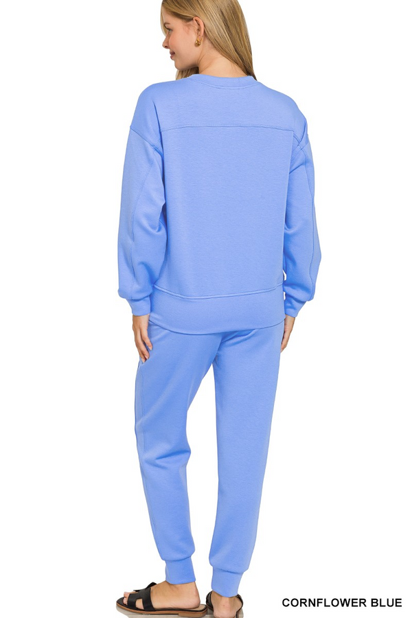 Scuba Crewneck Pullover & Joggers 2 Piece Set