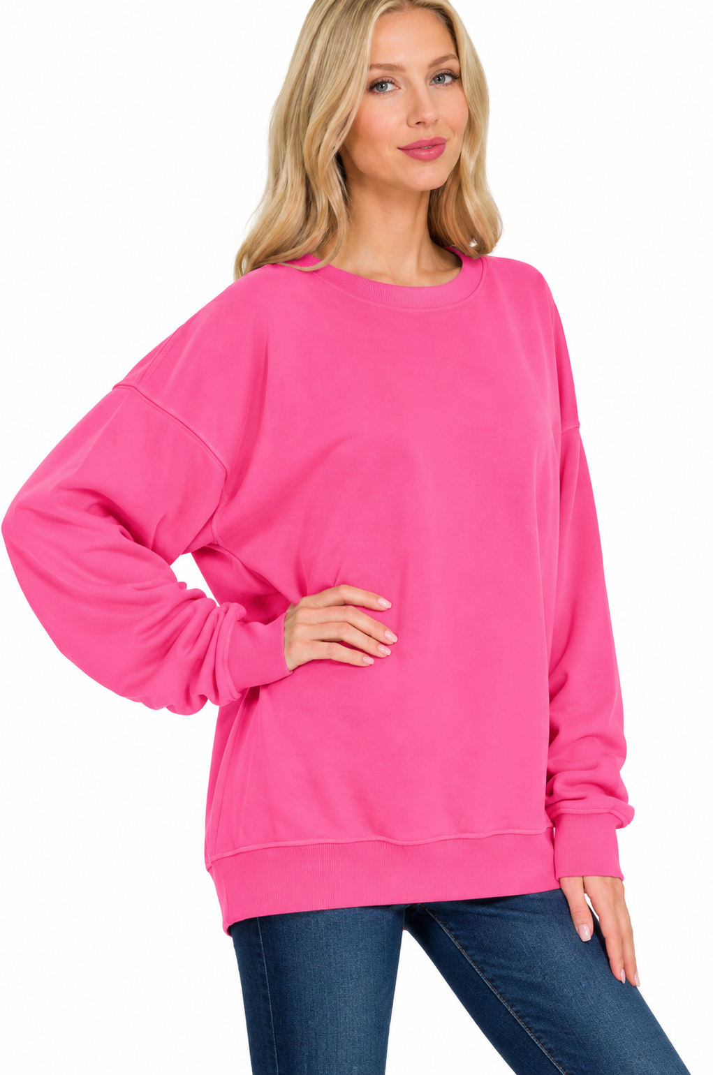 Easygoing French Terry Pullover