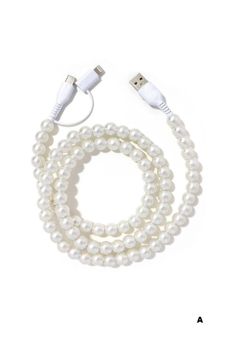 Beaded Dual Fast Charging Cable