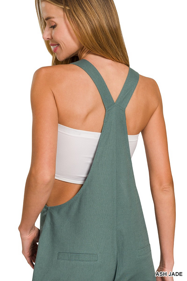 Woven Knot Strap Overalls