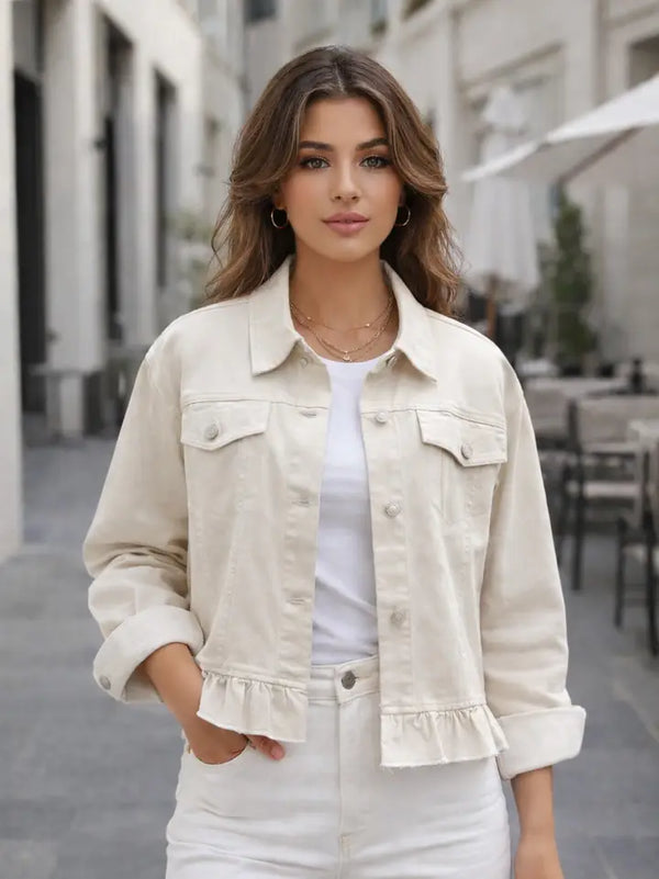 Downtown Darling Jacket, Sand