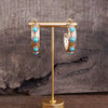 Jeweled Bubble Hoop Earrings