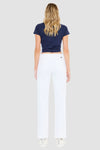 KanCan White Denim with Frayed Edges