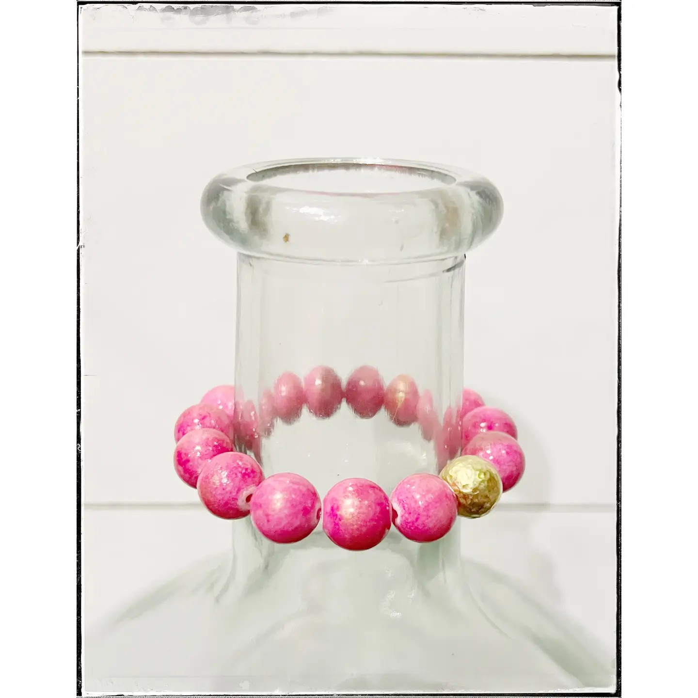 Gemstone Stone Beaded Stretch Bracelet