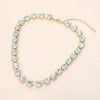 Crystal Elegance Tennis Necklace, Mint