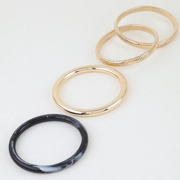 Marble Mix Bangle Set