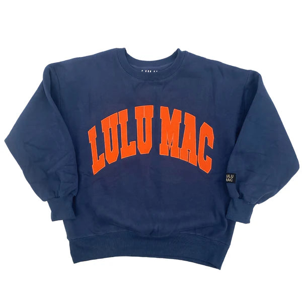 Lulu Mac Sweatshirt Navy/Orange - Stitch