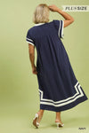 The Gorgeous in Navy Dress - Curvy Fit